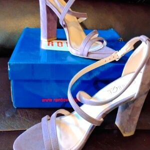 Rouge Helium Purple Chunky Heels